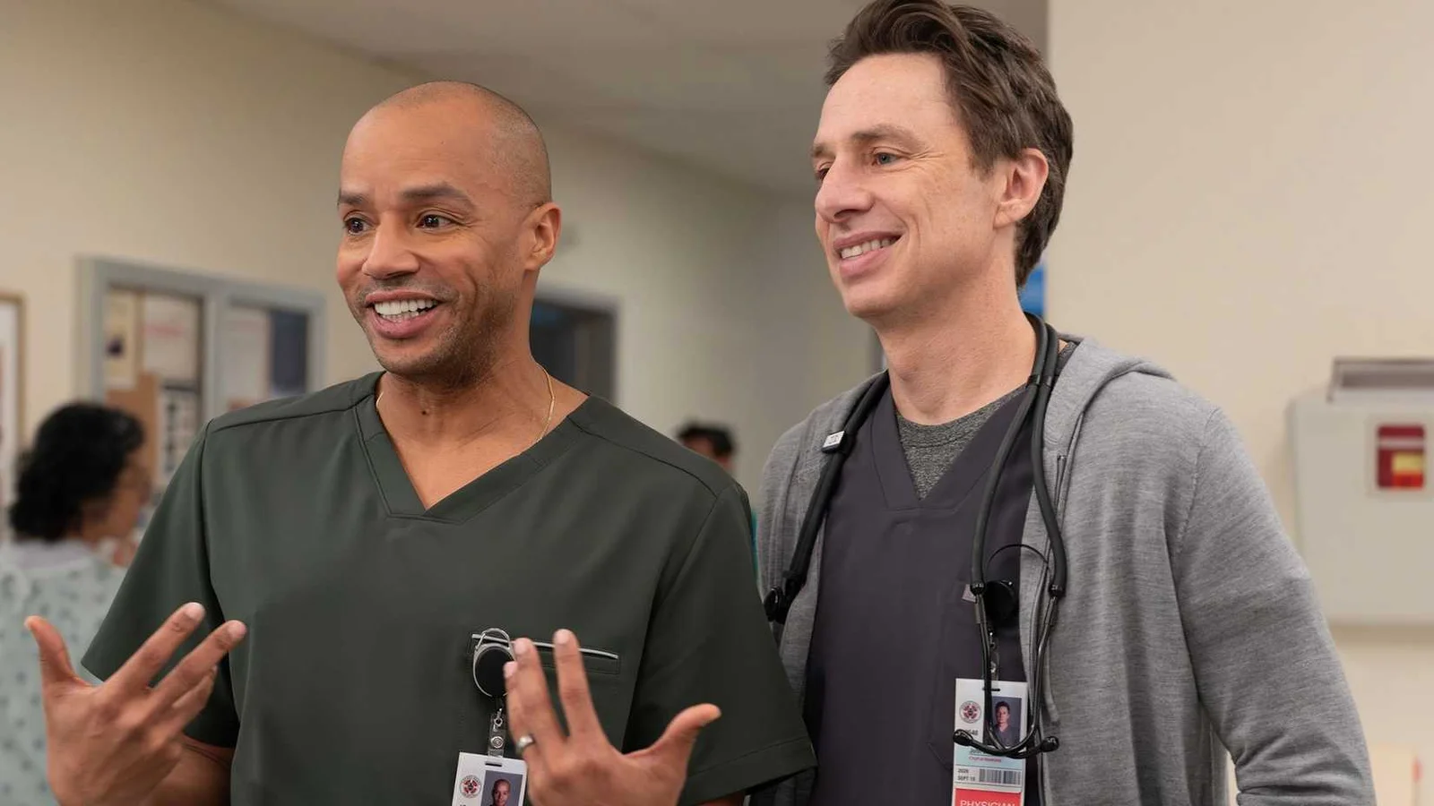 Cena hilária de Turk e JD em “Scrubs” desaparece com a exclusão da 9ª temporada