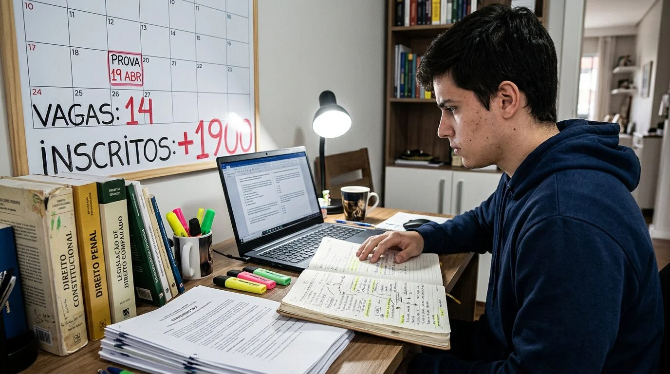 Quase 2 mil candidatos disputam 14 vagas para defensor na DPE-SC com salário de R$ 24 mil