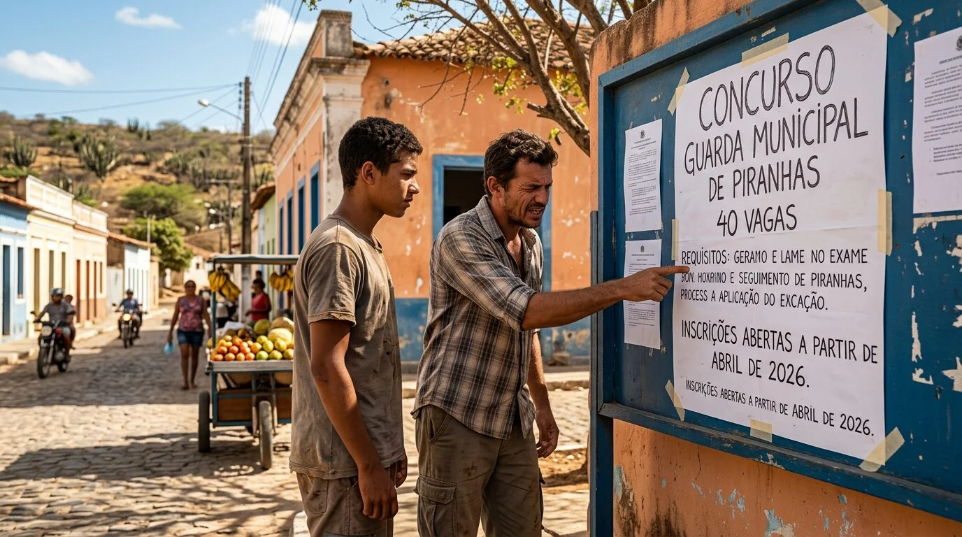 Prefeitura de Piranhas (AL) anuncia concurso com 40 vagas para guarda municipal e salário de R$ 1.621