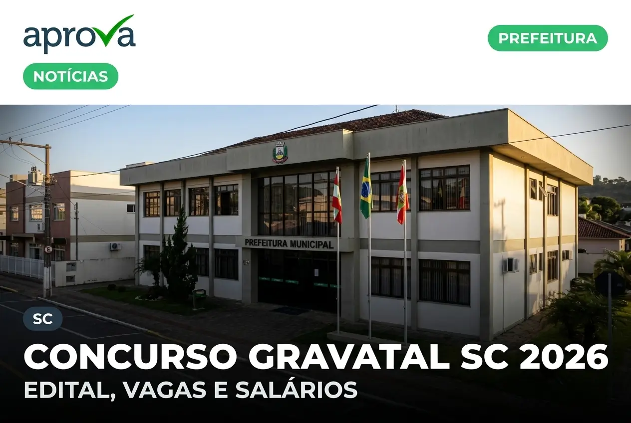Gravatal anuncia concurso para assistente social e enfermeiro com salários de até R$ 4,1 mil