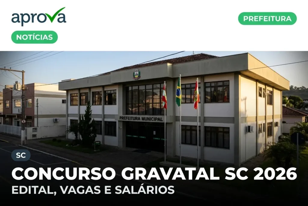 Gravatal anuncia concurso para assistente social e enfermeiro com salários de até R$ 4,1 mil