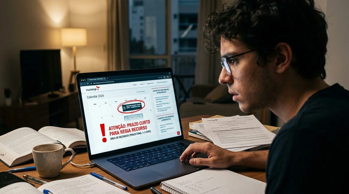 Gabarito do processo seletivo de Araçatuba 2026 será divulgado em 14 de abril com prazo curto para recursos