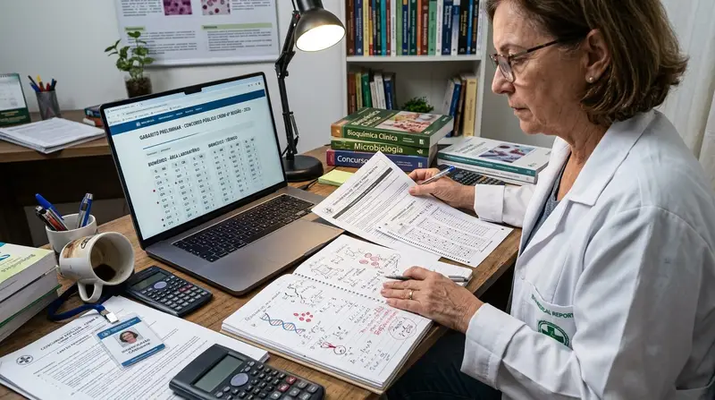 Gabarito do concurso CRBM-6 2026 será divulgado em 13 de abril com prazo para recursos no Quadrix