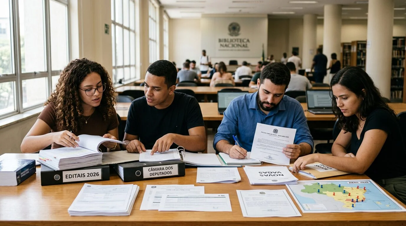 Calendário de concursos públicos acelera com novos avanços no Legislativo e segurança no Nordeste