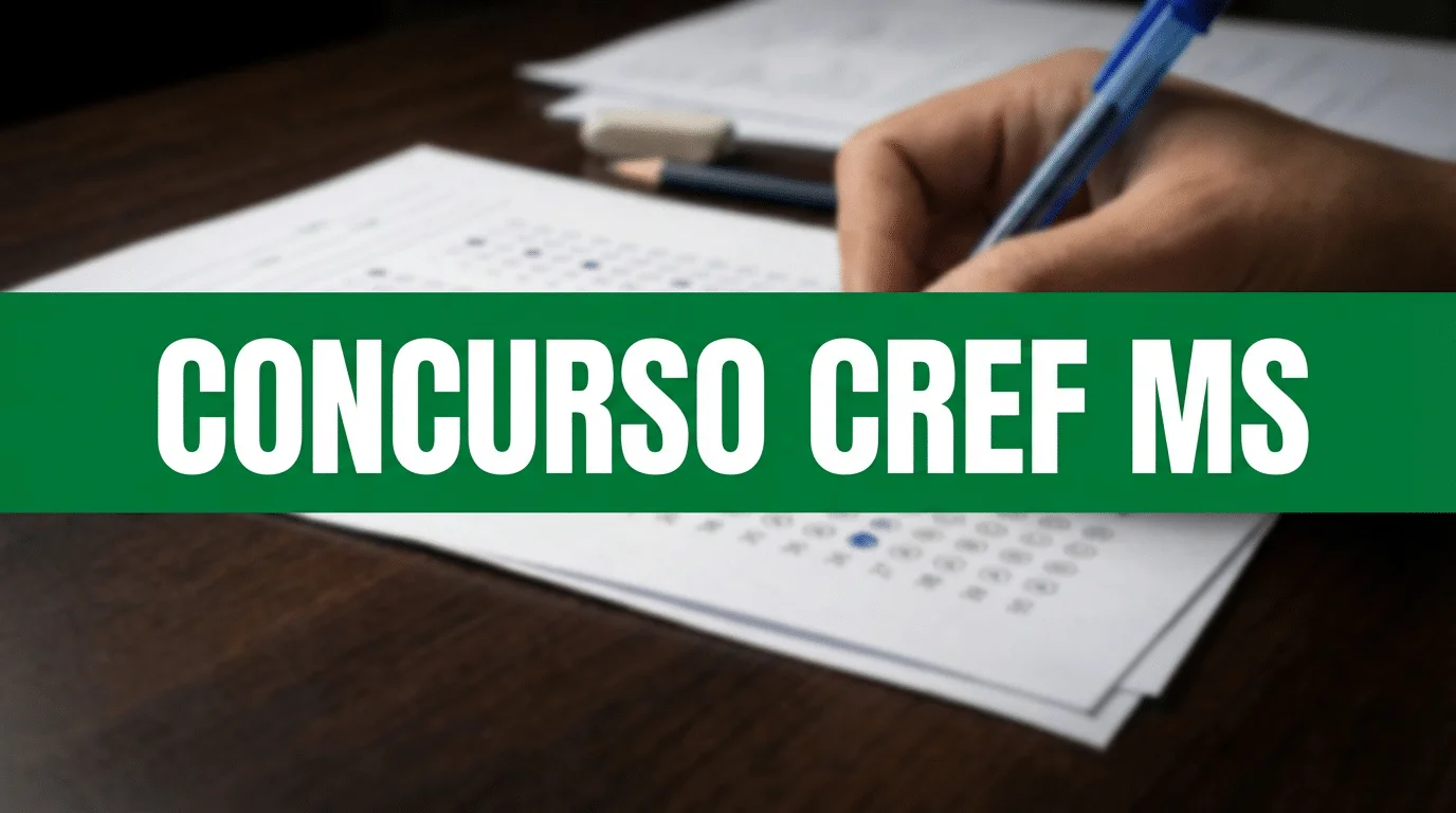 Concurso CREF MS oferece 200 vagas para níveis médio e superior com salários de até R$ 6,4 mil