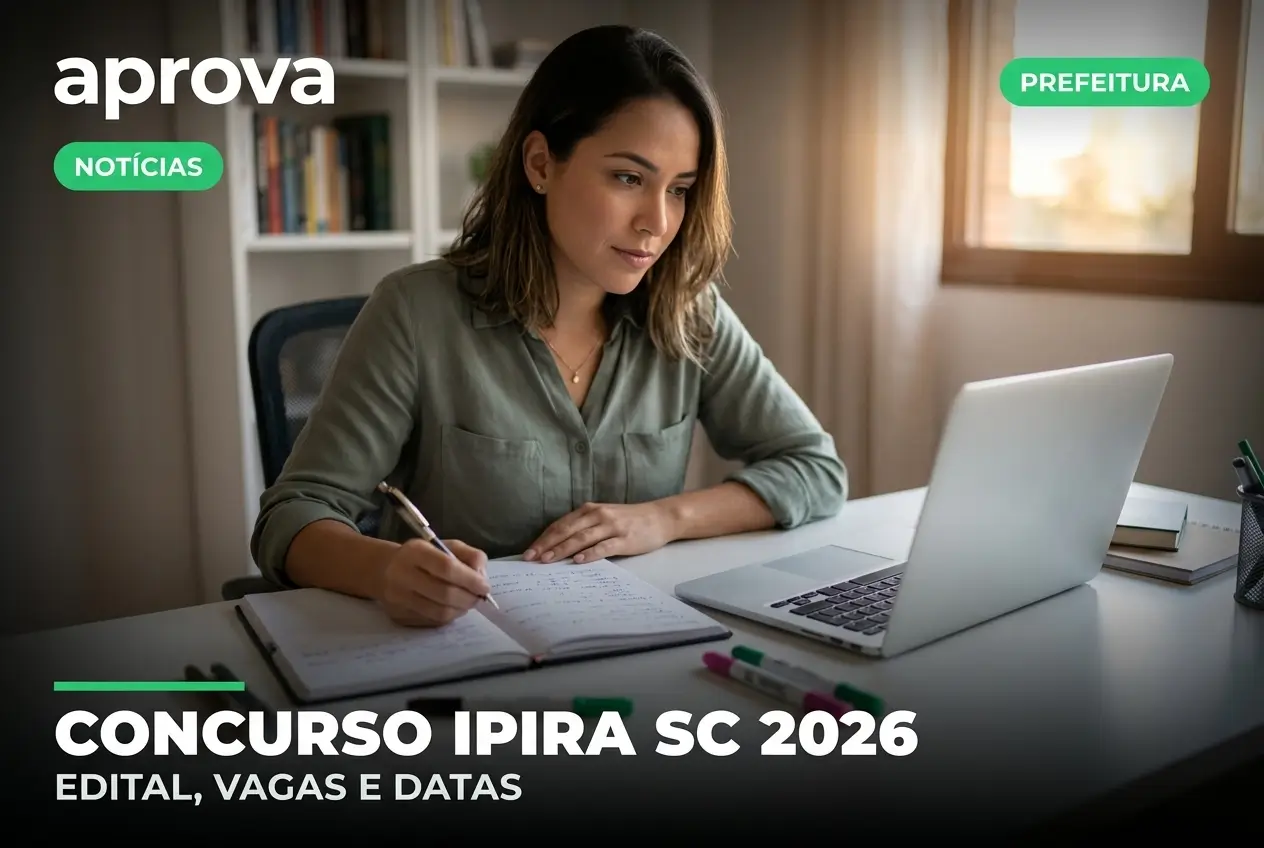Concurso da Prefeitura de Ipira (SC) abre 10 vagas para 2026 com inscrições em maio