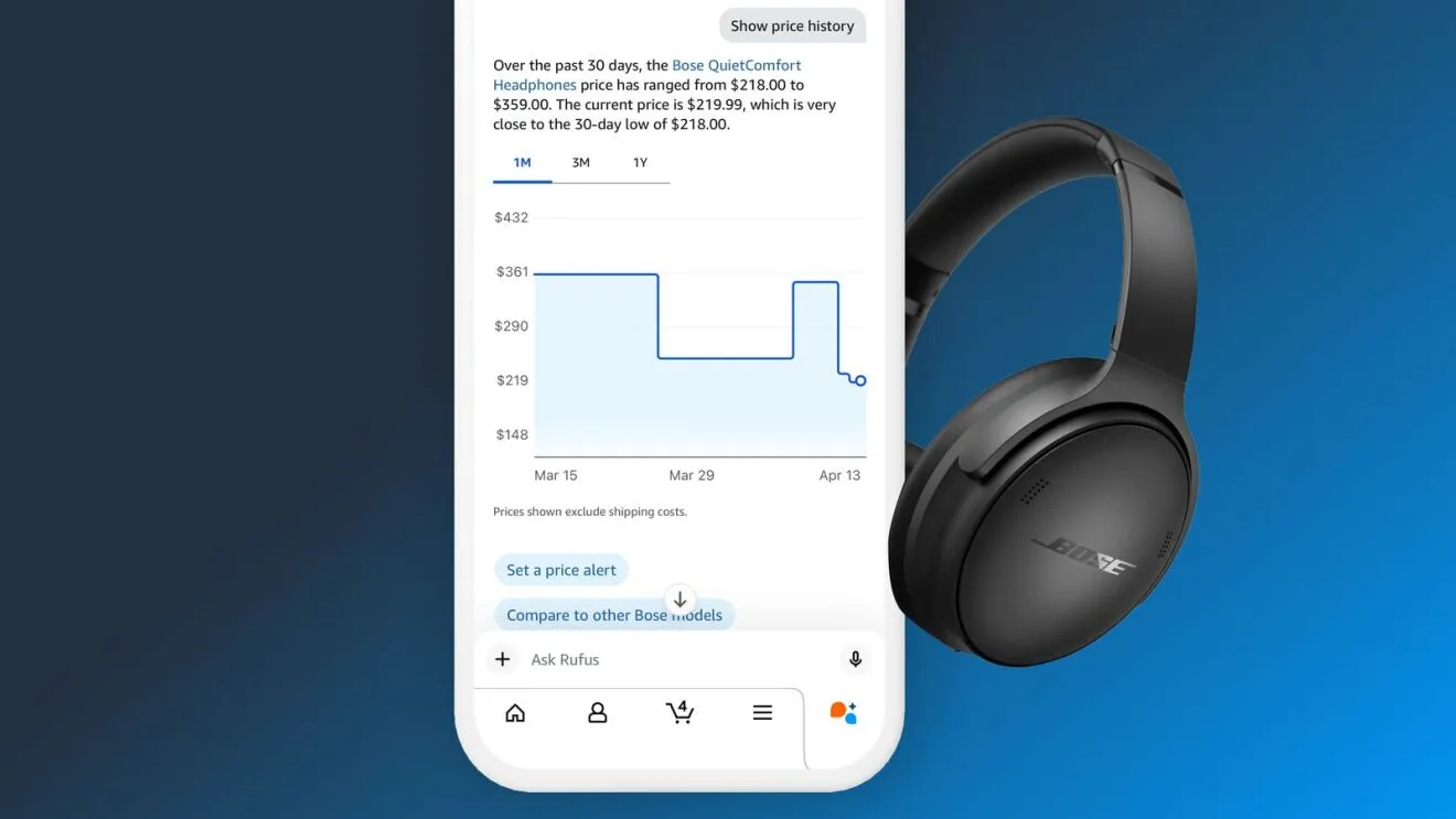 Amazon amplia histórico de preços com inteligência artificial e agora mostra dados do último ano