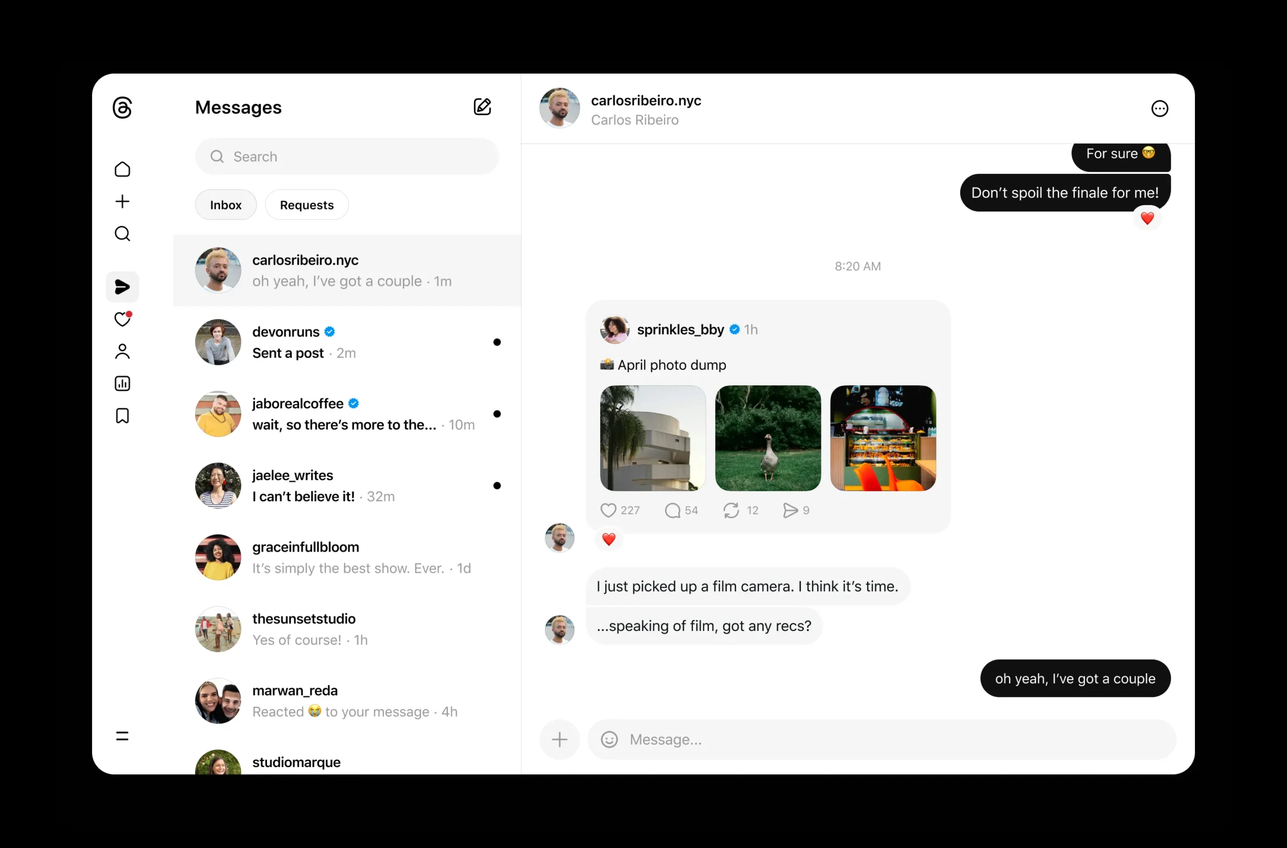 Meta libera DMs do Threads na versão web após quase um ano no celular