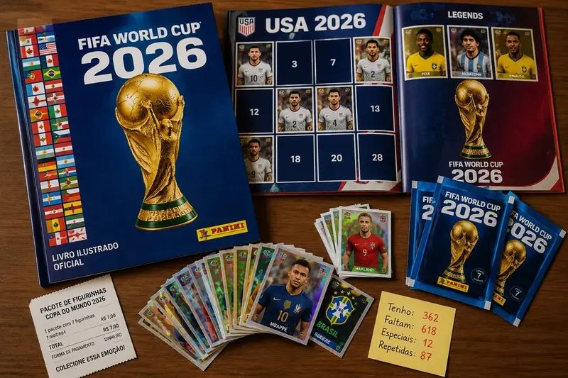 Álbum da Copa do Mundo 2026 pode custar até R$ 7 mil; entenda os motivos