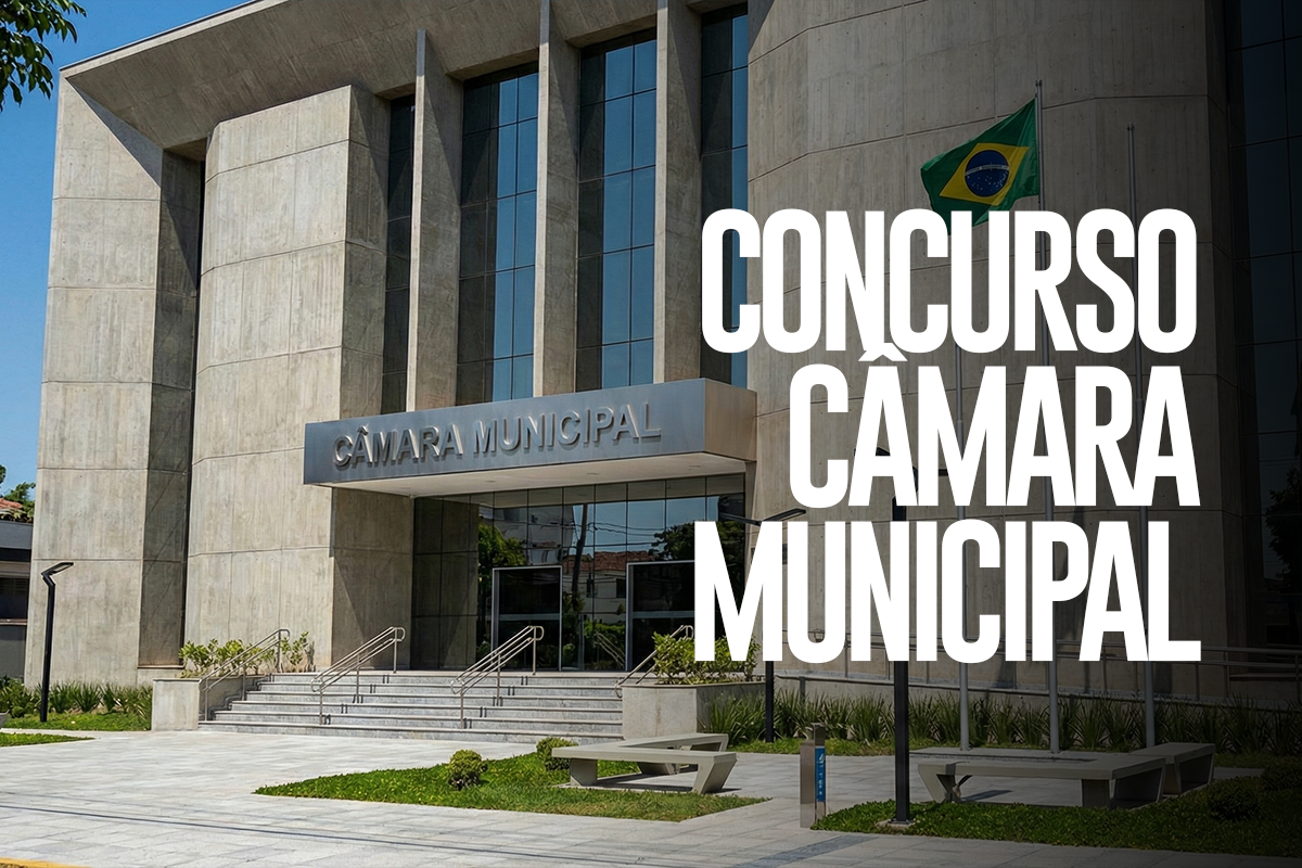 Câmara Municipal abre concurso com salários acima de R$ 7 mil; inscrições começam dia 11