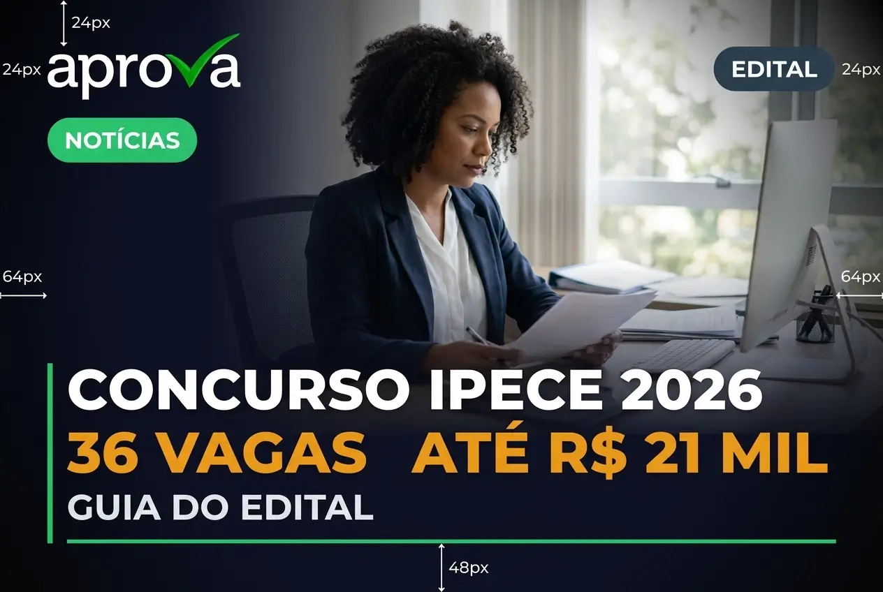 Concurso IPECE 2026 abre inscrições para Analista com salários de até R$ 21 mil no Ceará