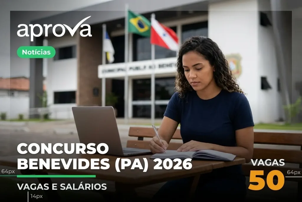 Benevides (PA) abre concurso com 50 vagas para Guarda Municipal e Agente de Trânsito