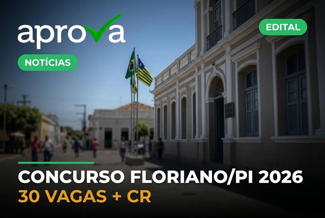 Floriano (PI) divulga concurso com 120 vagas para Cuidador Escolar e salário de R$ 1.804,81
