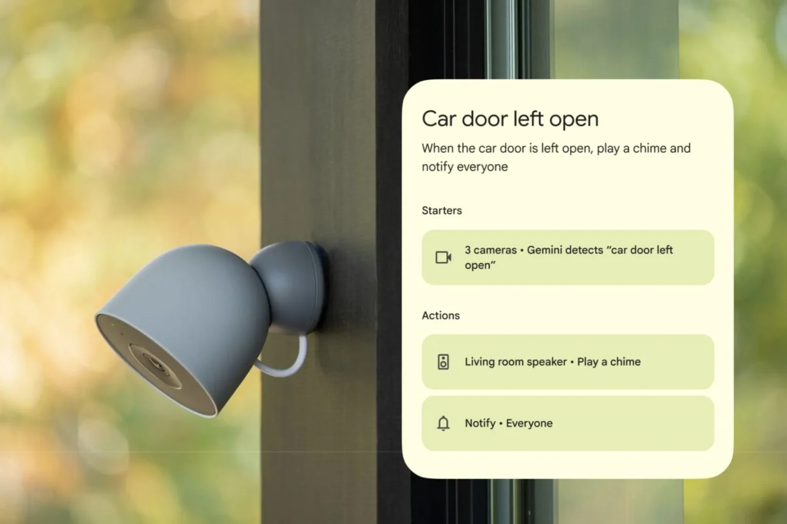 Gemini do Google Home usa câmeras para automatizar ações com base no que enxerga