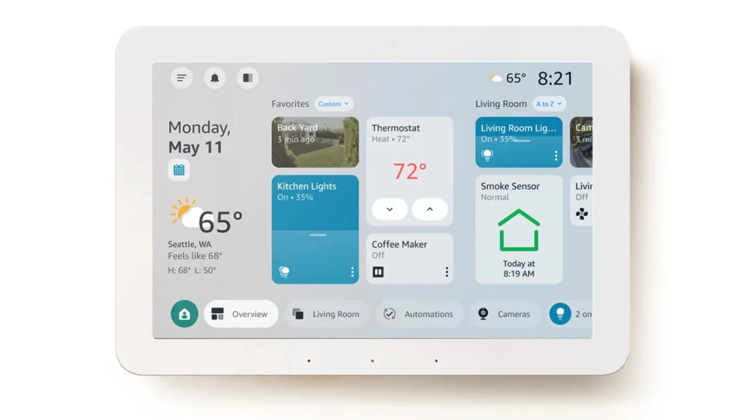 Amazon atualiza Echo Hub com nova interface personalizável e recursos de IA do Ring