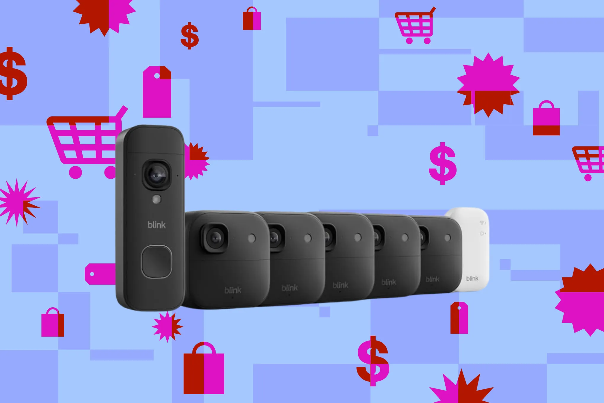 Kit de câmeras externas Blink com seis unidades está em oferta por menos de R$ 1.000