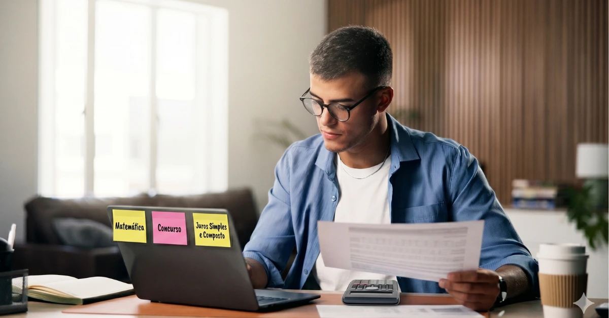 Como estudar matemática para concurso: método prático, temas mais cobrados e tempo ideal de preparação