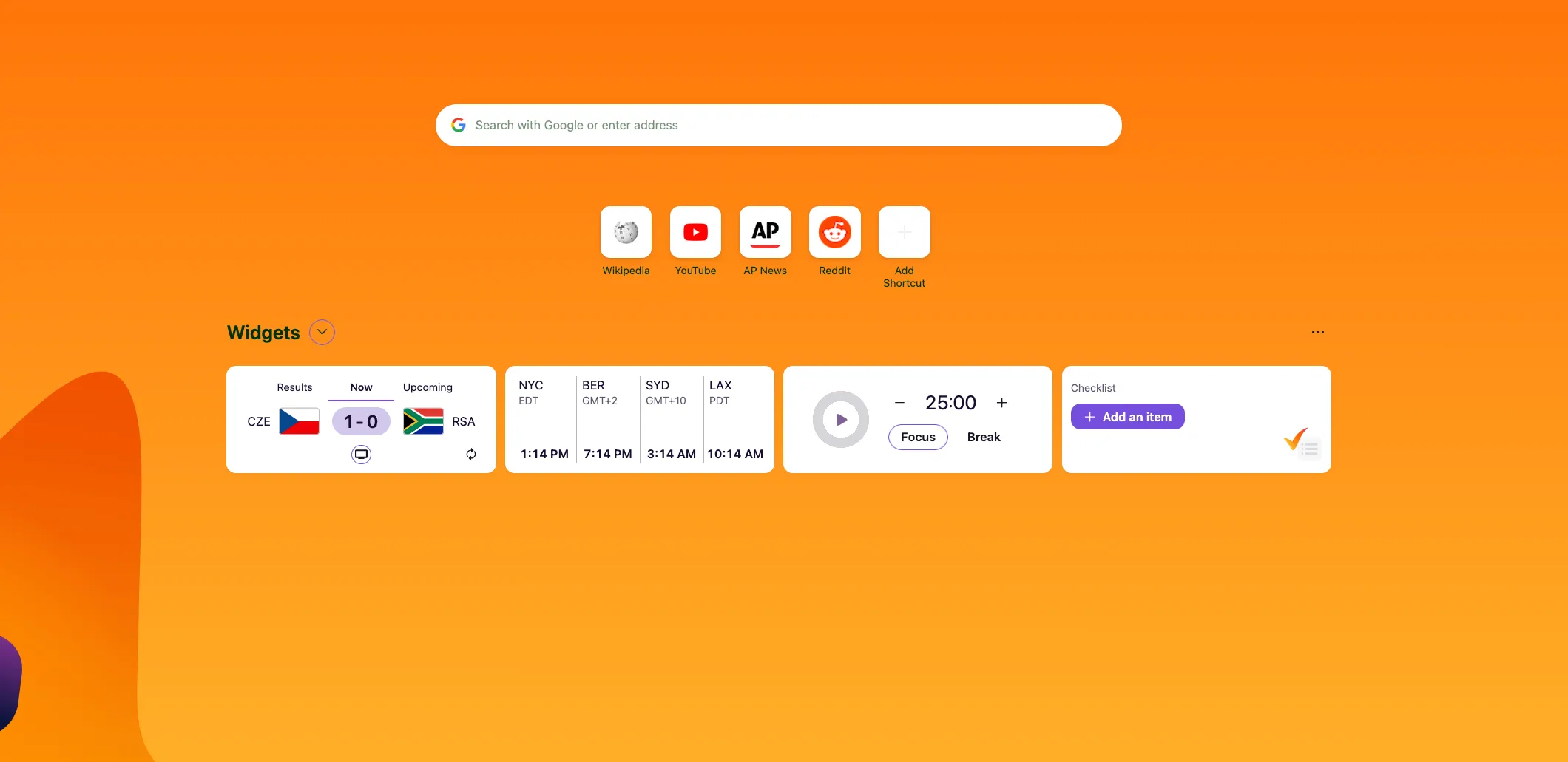 Firefox lança novos widgets na página inicial para ajudar na produtividade