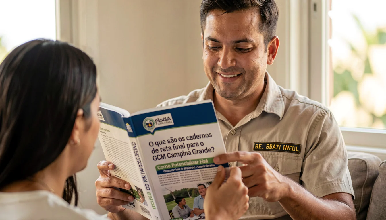 Cadernos de reta final para o concurso GCM Campina Grande aceleram a preparação dos candidatos