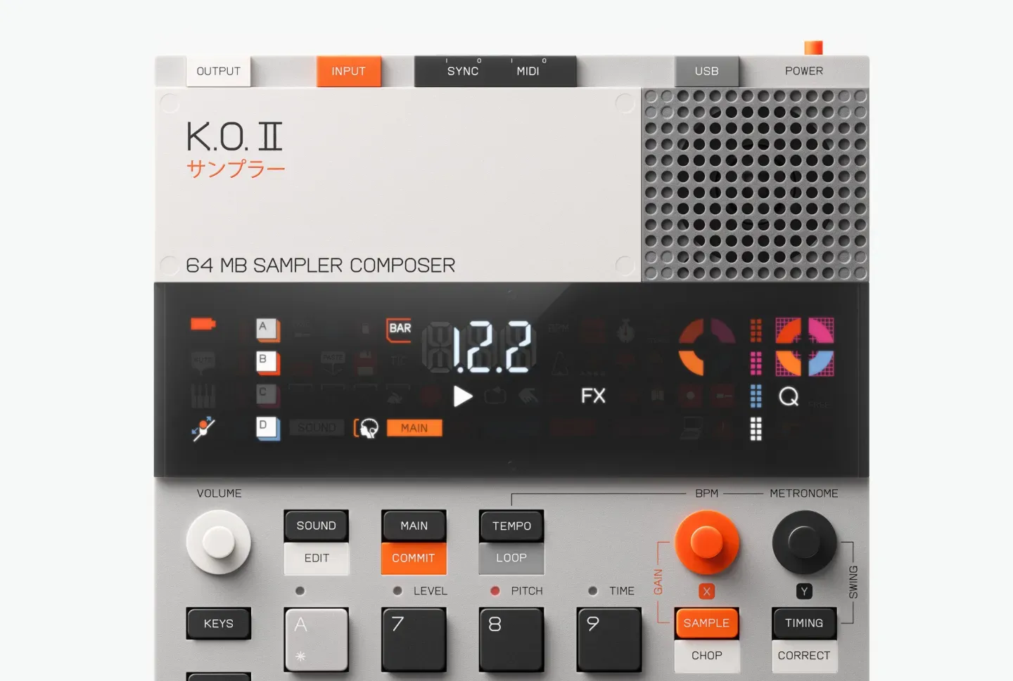 Atualização OS 2.5 traz modo lo-fi, áudio USB e mais recursos ao sampler KO II da Teenage Engineering