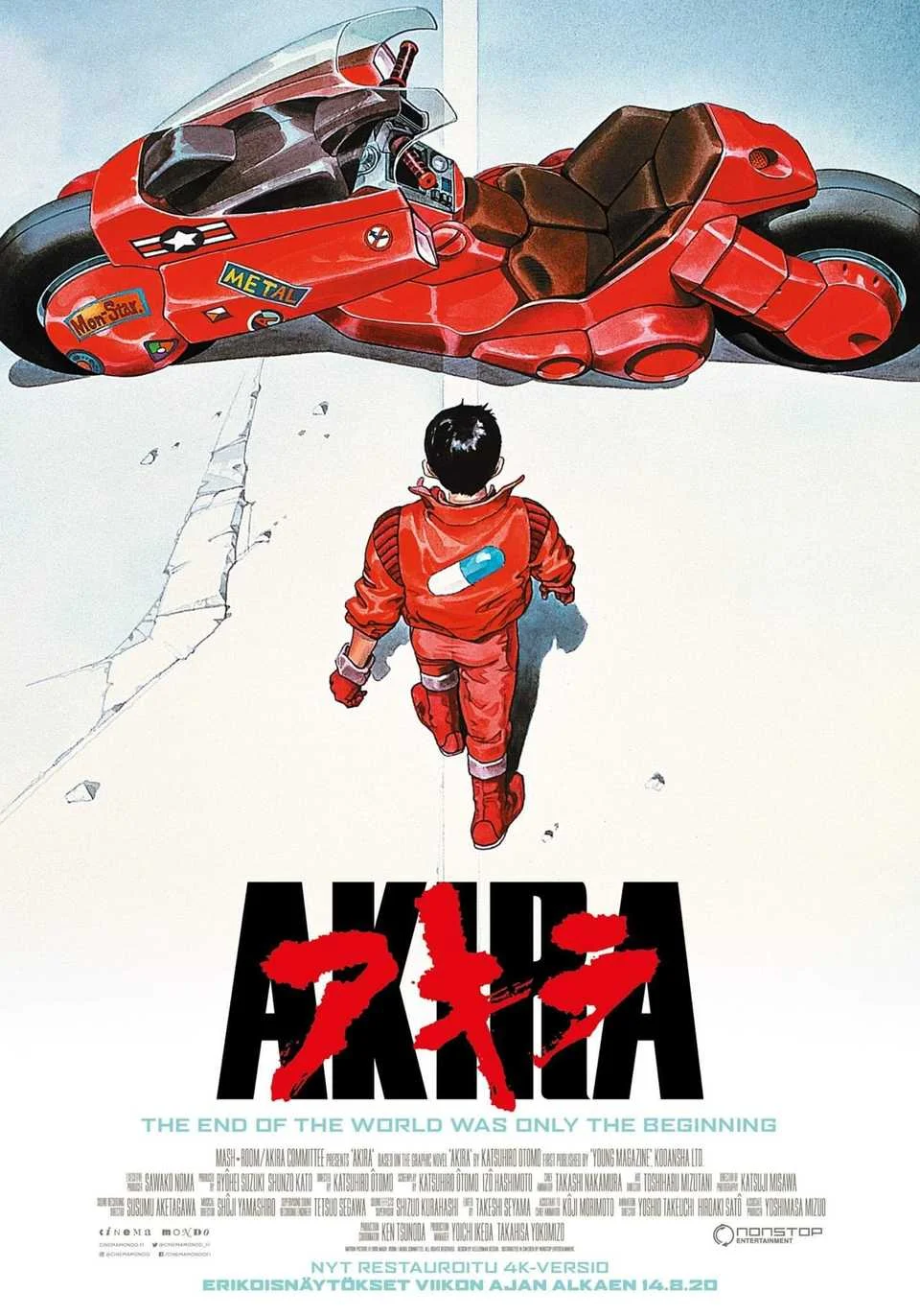 Clássico do cyberpunk “Akira” retorna aos cinemas norte-americanos em versão 4K e IMAX