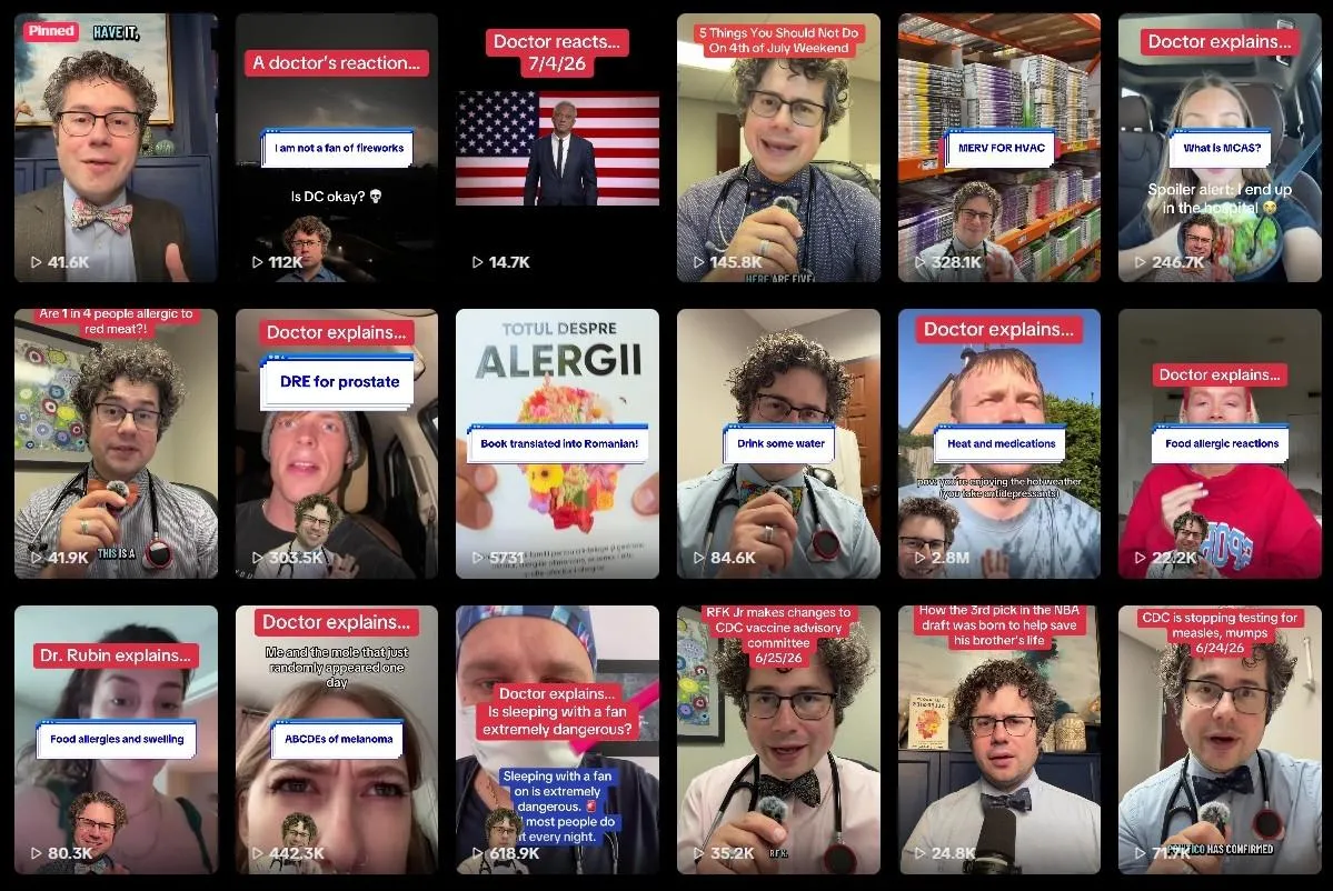 Dr. Zachary Rubin combate desinformação médica com ciência e comunicação direta