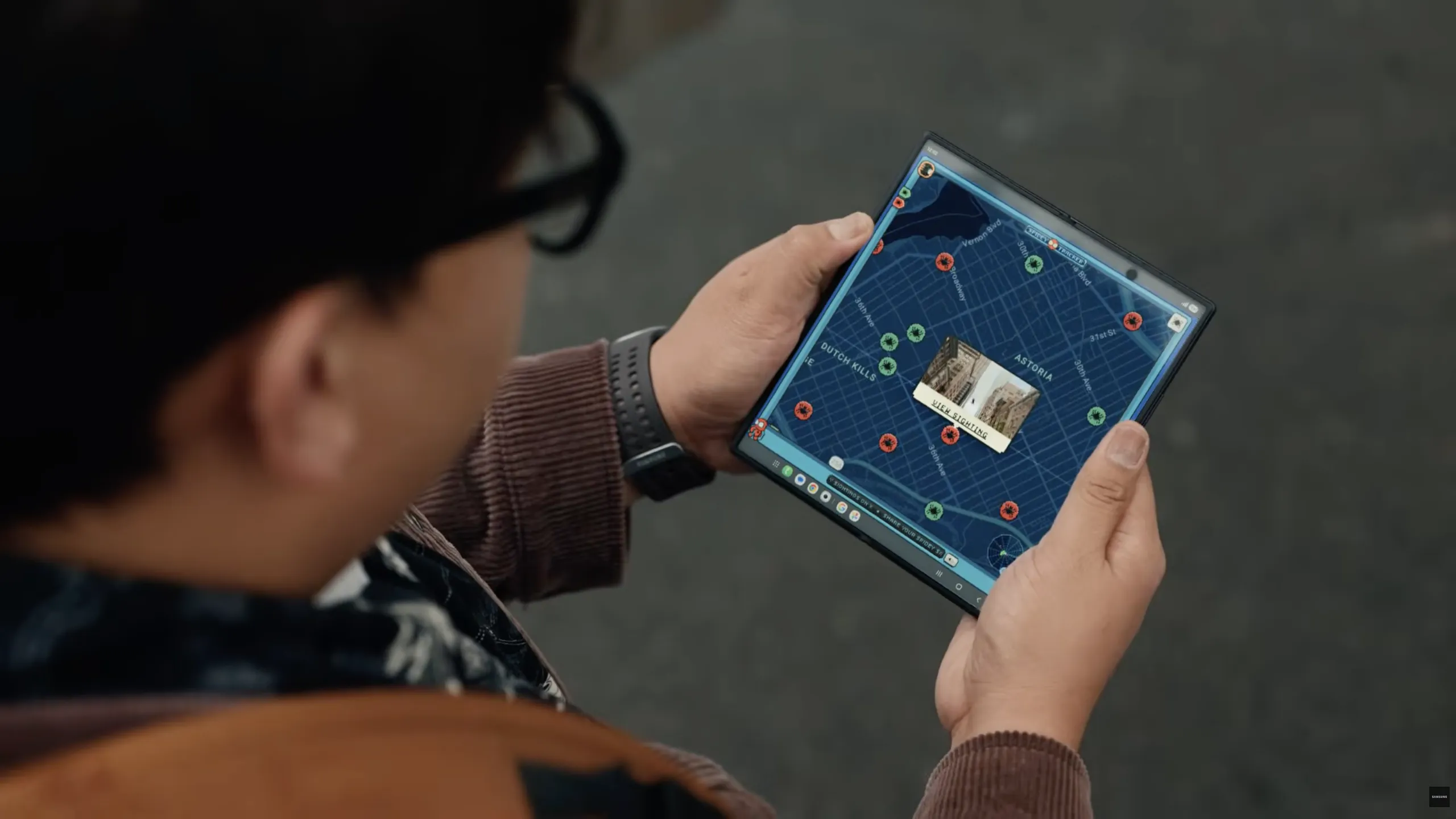 Samsung revela novo design do Galaxy Z Fold 8 em teaser de Spider-Man