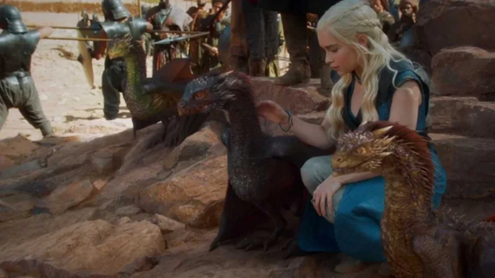 Como Daenerys controla seus três dragões em Game of Thrones?