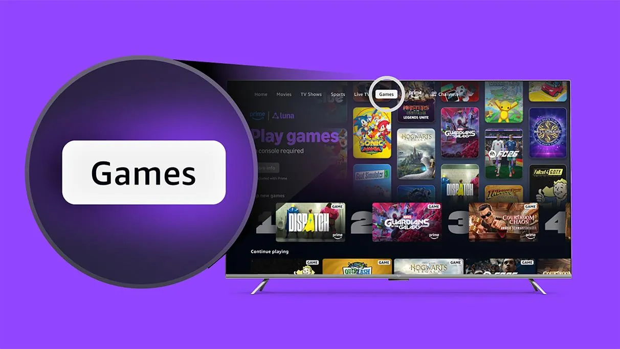 Amazon integra jogos via streaming Luna diretamente no Prime Video em EUA e Reino Unido