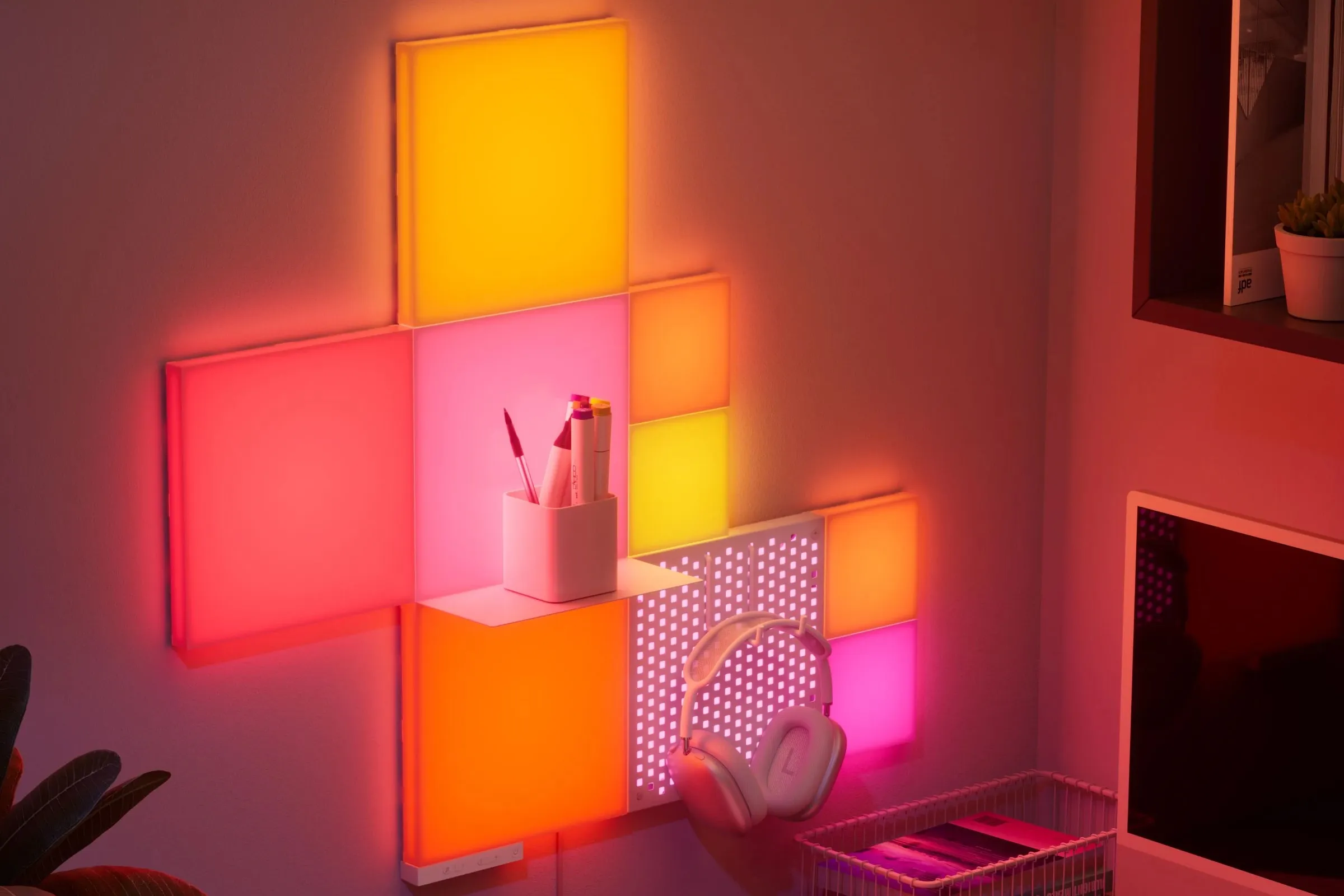 Kit Nanoleaf Blocks Combo XL com iluminação LED está com metade do preço