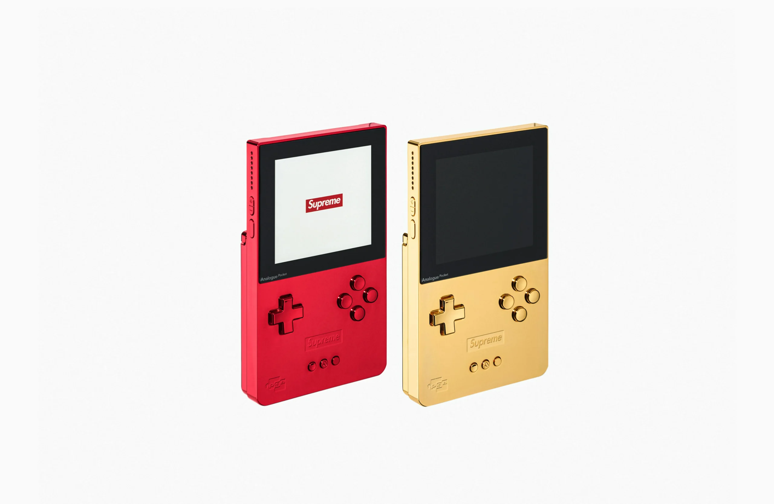 Analogue Pocket ganha edição especial Supreme nas cores vermelho e ouro