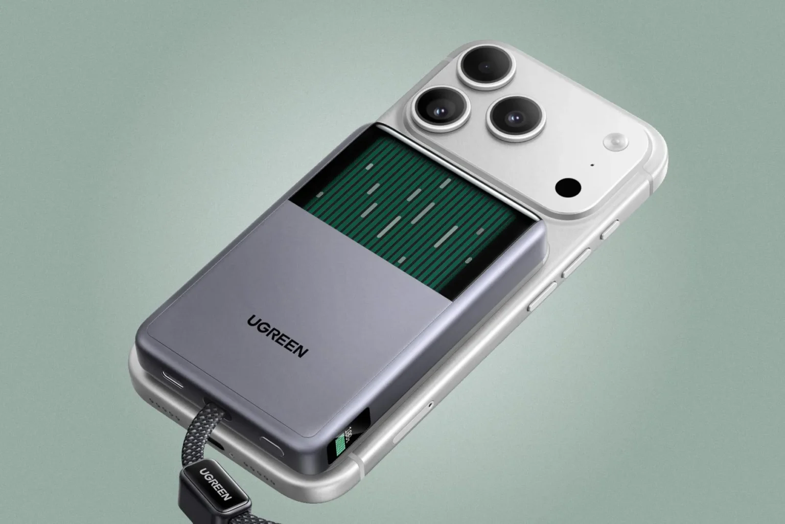 Ugreen lança power bank com sistema de resfriamento líquido visível e carregamento sem fio
