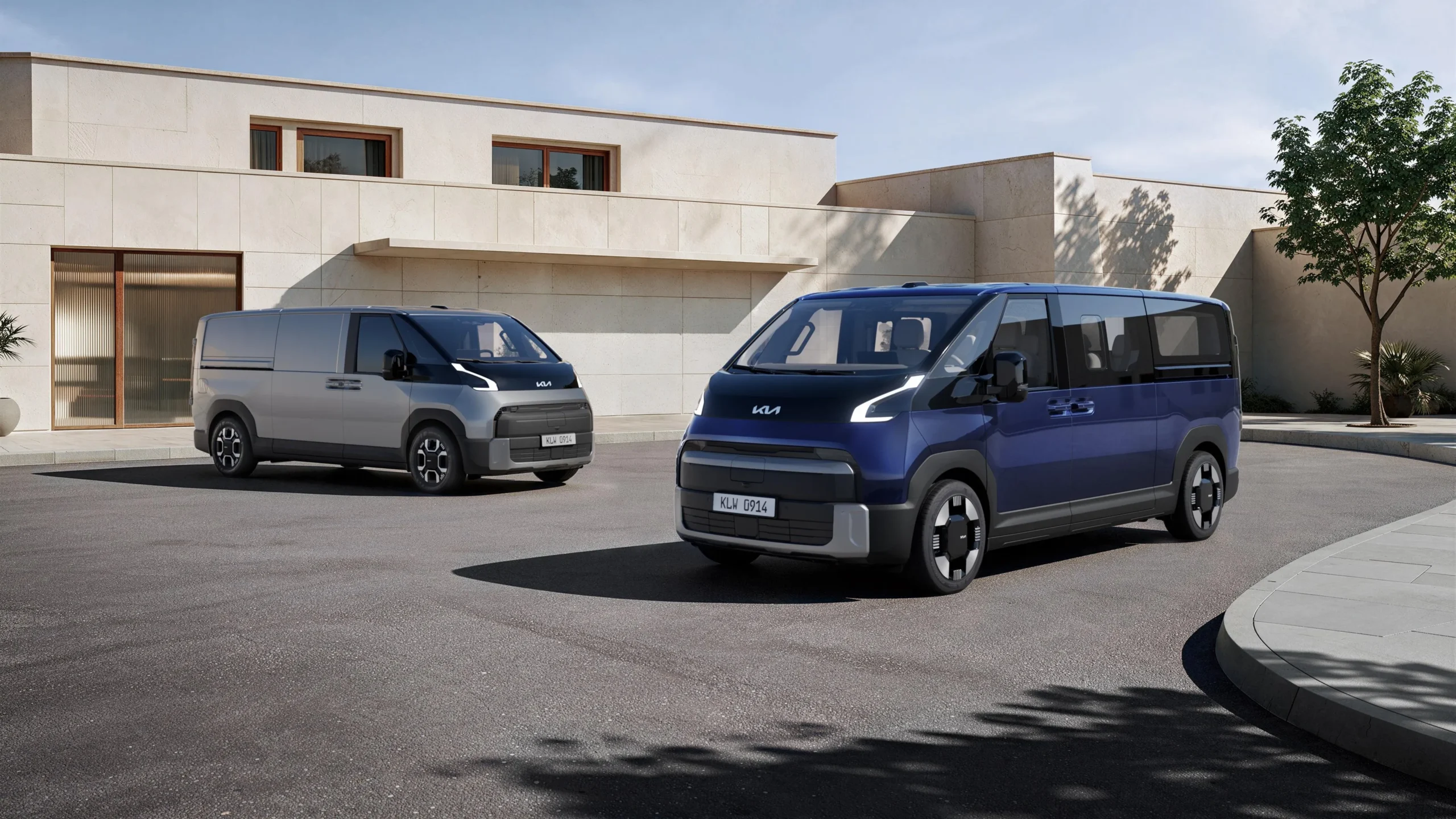 Kia apresenta a van elétrica PV7, maior e com versões para passageiros e carga