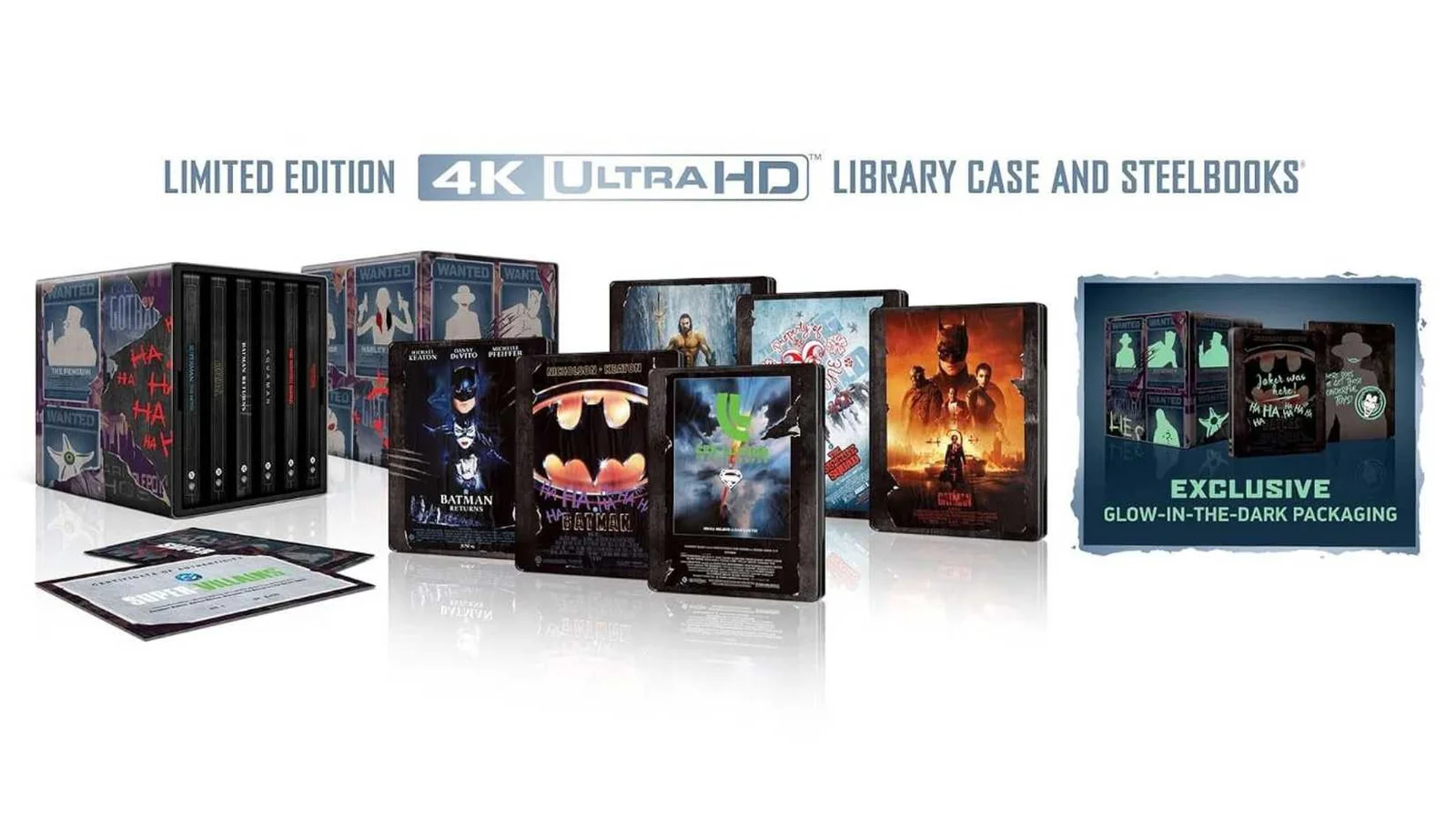 Coleção Exclusiva reúne os vilões mais icônicos da DC em edição limitada em 4K