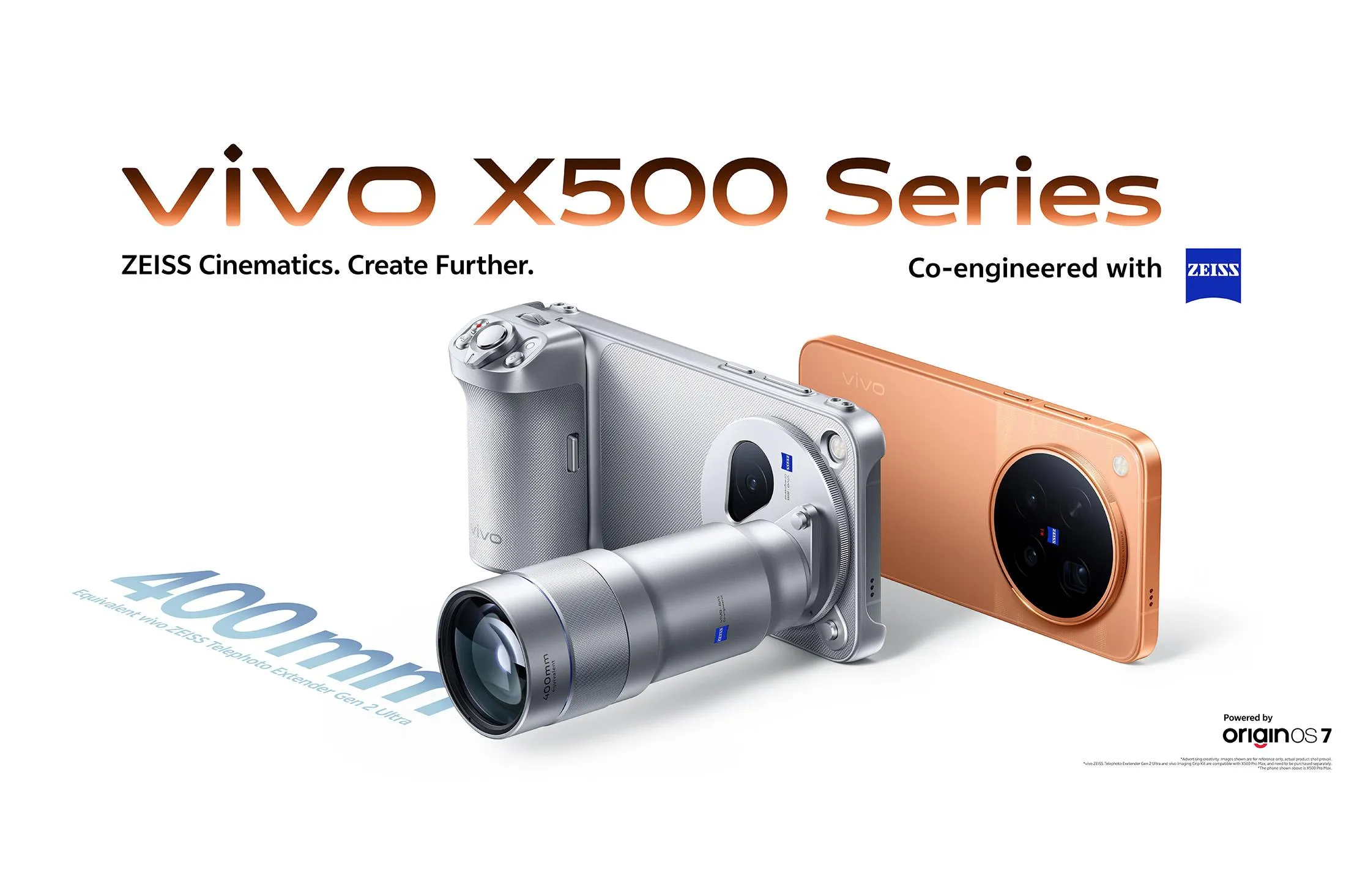 Vivo lança linha X500 com destaque para sensor Sony e gravação em 4K a 240fps