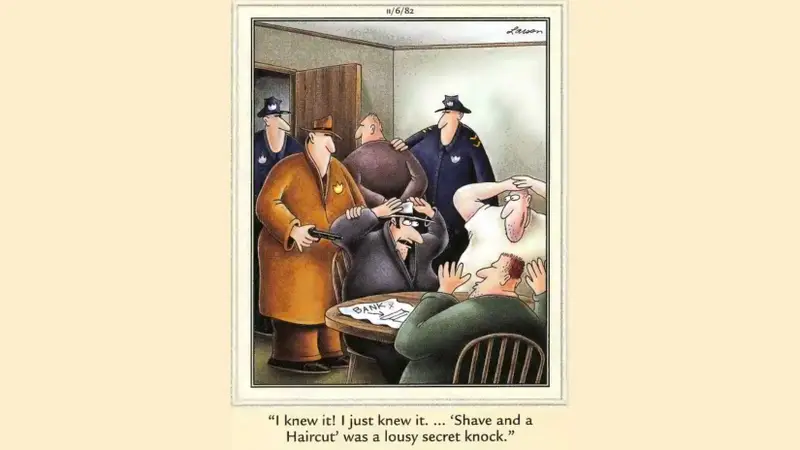As 10 melhores tirinhas de The Far Side sobre crimes segundo Gary Larson