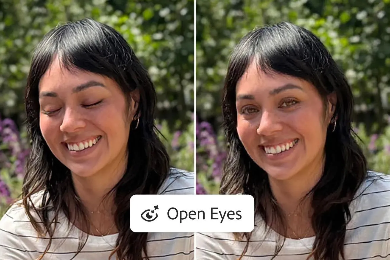 Adobe Lightroom mobile agora abre olhos fechados em fotos com apenas um toque
