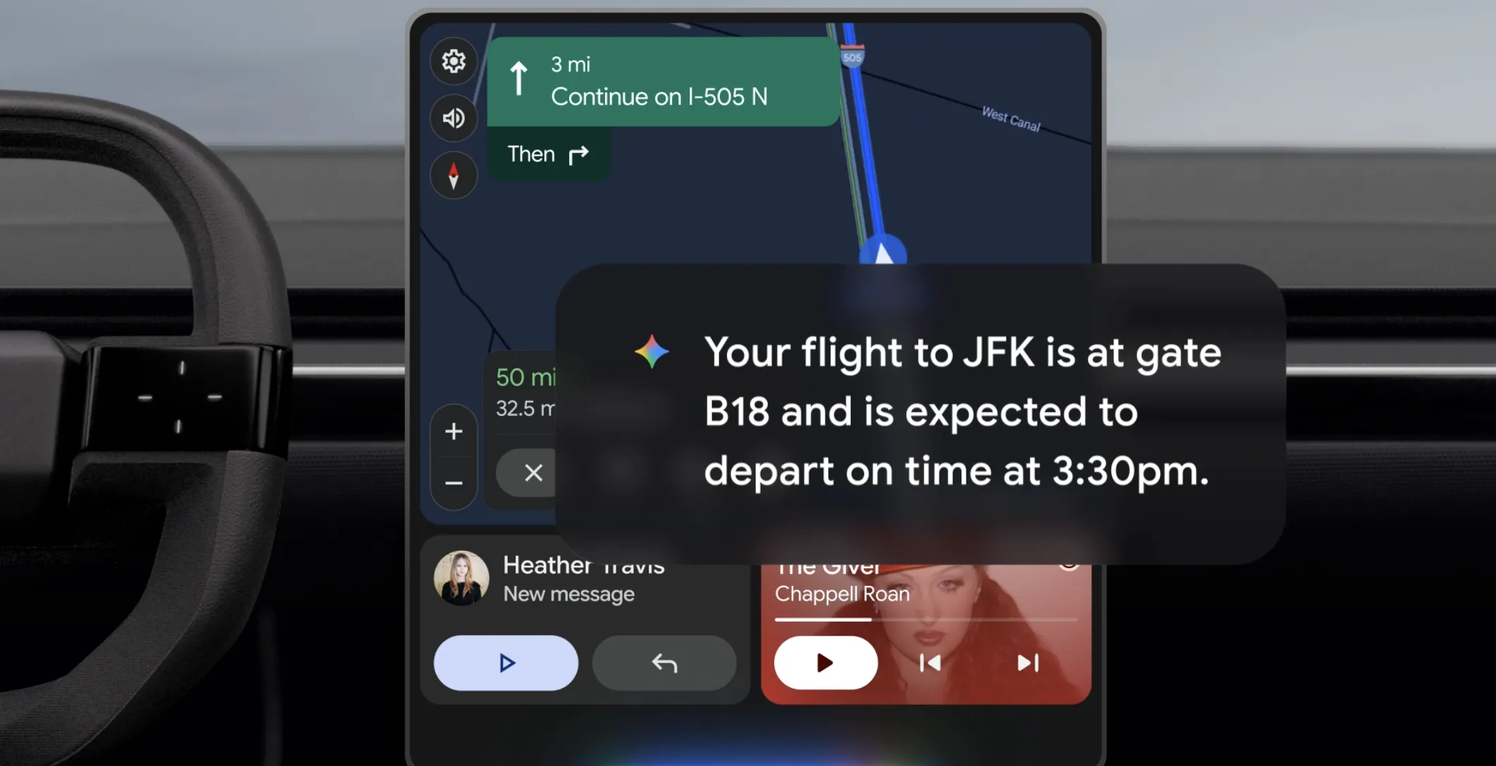 Google lança Gemini AI personalizado para integração em carros com Android Auto